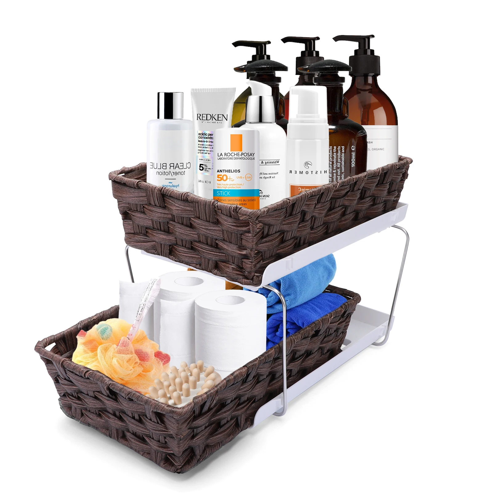 2 Layer Kitchen Spice Organizer Under Sink Organizer Rack Handmade Weave Bathroom Collection Basket Countertop Storage Rack
2 Layer Kitchen Spice Organizer Under Sink Organizer Rack Handmade Weave Bathroom Collection Basket Countertop Storage Rack