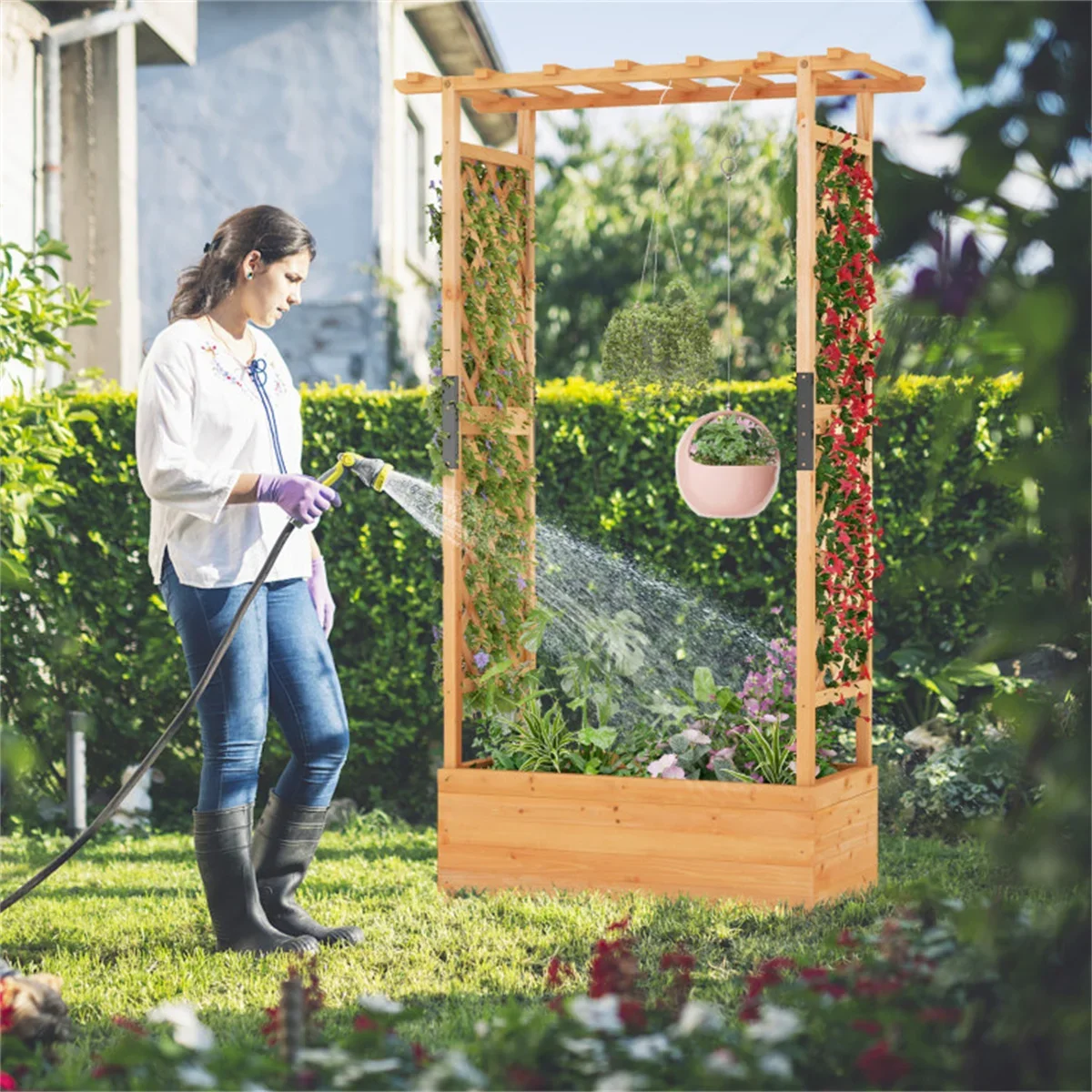 72"H elevated garden bed,smooth & waterproof surface,suitable for balcony, terrace, porch, garden, patio, deck, and more.Orange
72"H elevated garden bed,smooth & waterproof surface,suitable for balcony, terrace, porch, garden, patio, deck, and more.Orange