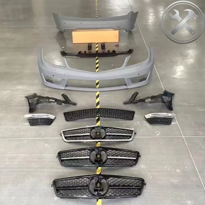 Authentic Full C63 Body Kit Front Rear Bumper Grille Side Skirt Exterior Upgrade For C Class W204 LCI 2011-2014
Authentic Full C63 Body Kit Front Rear Bumper Grille Side Skirt Exterior Upgrade For C Class W204 LCI 2011-2014