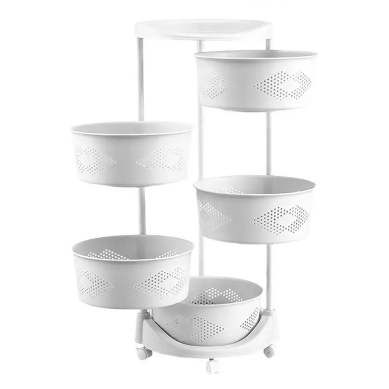 360 Rotating Storage Rack Rolling Storage Cart Shelves Organizer With Wheels Fruit Basket Convenient Multi-Layer Storage Shelves
360 Rotating Storage Rack Rolling Storage Cart Shelves Organizer With Wheels Fruit Basket Convenient Multi-Layer Storage Shelves