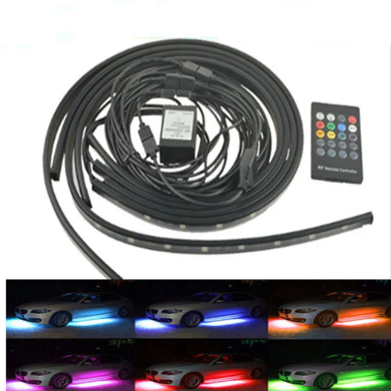 Car LED Atmosphere Light Chassis Voice Control Rhythm Light Music Remote Control RGB LED Strip 60 * 90 Decorative Light 5050 SMD
Car LED Atmosphere Light Chassis Voice Control Rhythm Light Music Remote Control RGB LED Strip 60 * 90 Decorative Light 5050 SMD