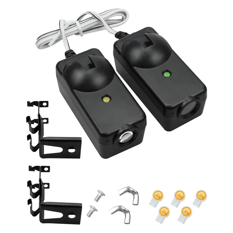2Pcs Garage Door Opener Safety Sensor Beam Eyes Fit for Sears with Brackets
2Pcs Garage Door Opener Safety Sensor Beam Eyes Fit for Sears with Brackets