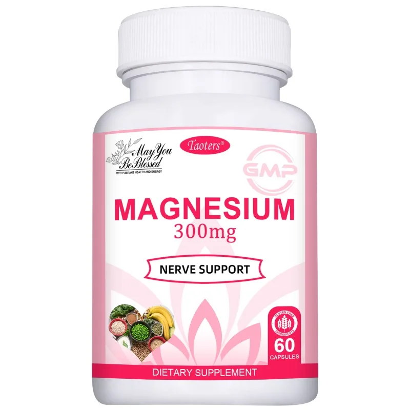 Magnesium 300mg High Absorption, Nerve, Muscle, Sleep, Energy Support, Vegan, Non-GMO, 60 Capsules
Magnesium 300mg High Absorption, Nerve, Muscle, Sleep, Energy Support, Vegan, Non-GMO, 60 Capsules