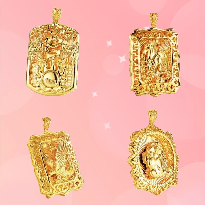Gift 2025 AU999 gold pendant men's square zodiac pendant 24k real gold Pixiu fashion domineering necklace men's hanging tag
Gift 2025 AU999 gold pendant men's square zodiac pendant 24k real gold Pixiu fashion domineering necklace men's hanging tag