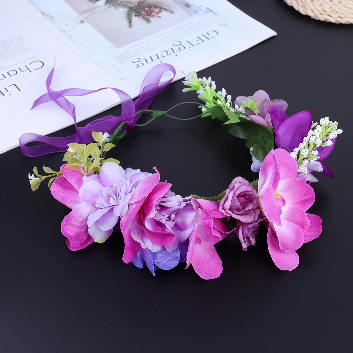 Rose Wreath Hair Accessories Lightweight Bride Headb Party Hoop Headdress Flower Decorations Photo Props Cosplay Wedding
Rose Wreath Hair Accessories Lightweight Bride Headb Party Hoop Headdress Flower Decorations Photo Props Cosplay Wedding