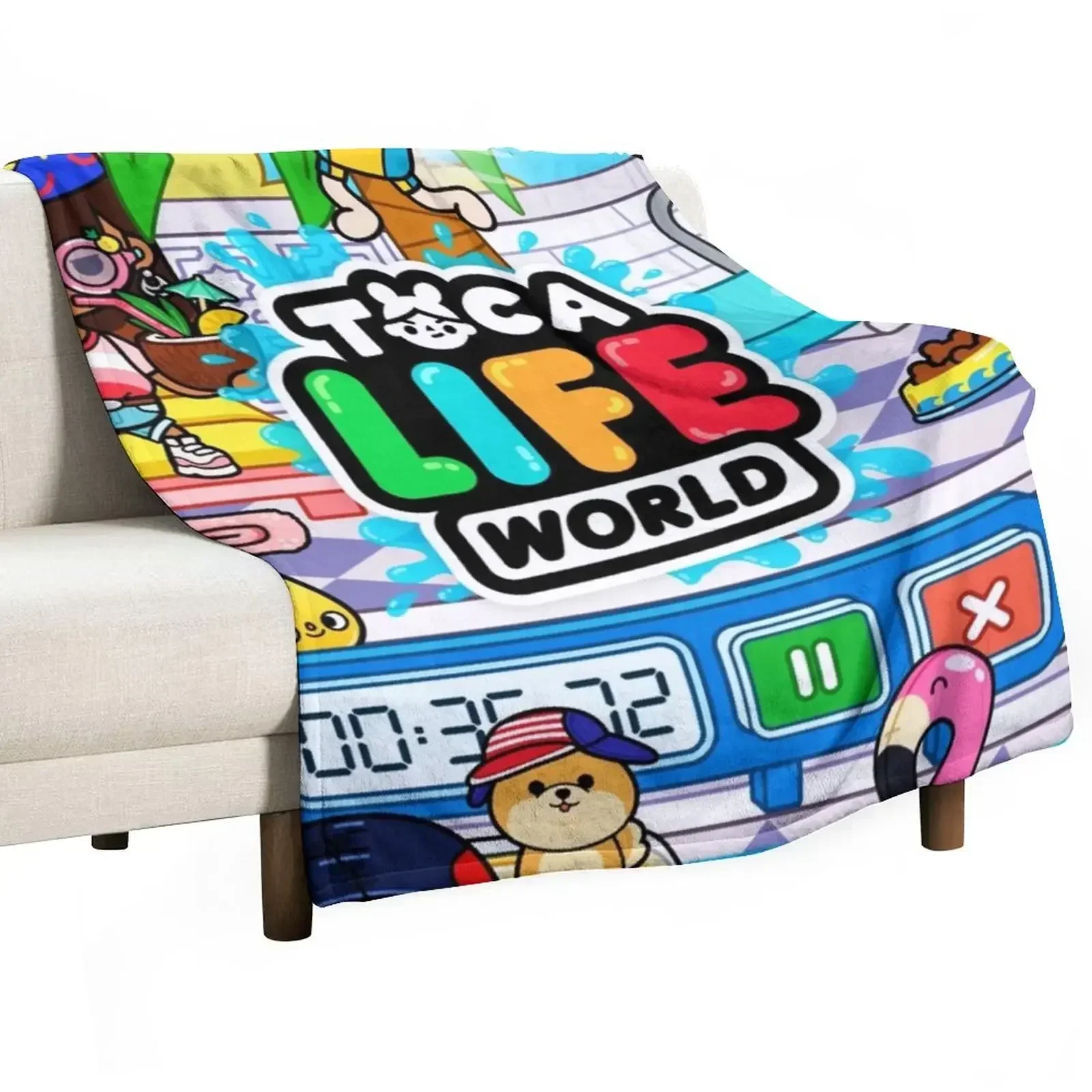 Toca Life World Throw Blanket For Decorative Sofa For Baby Plaid on the sofa Thin Blankets
Toca Life World Throw Blanket For Decorative Sofa For Baby Plaid on the sofa Thin Blankets