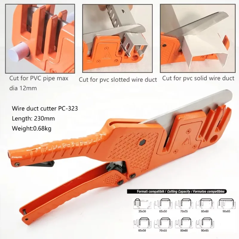 PVC Cable Wire Duct Cutter PC-323 Value Air Conditioning Refrigeration Lineset Cover Cutting Tools
