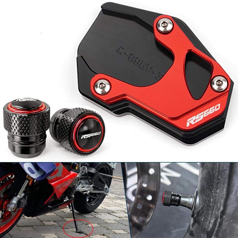For Aprilia RS660 RS 660 2020-2024 2023 2022 Motorcycle CNC enlarged plate Side Stand Foot Kickstand Tire valve caps Accessories
For Aprilia RS660 RS 660 2020-2024 2023 2022 Motorcycle CNC enlarged plate Side Stand Foot Kickstand Tire valve caps Accessories