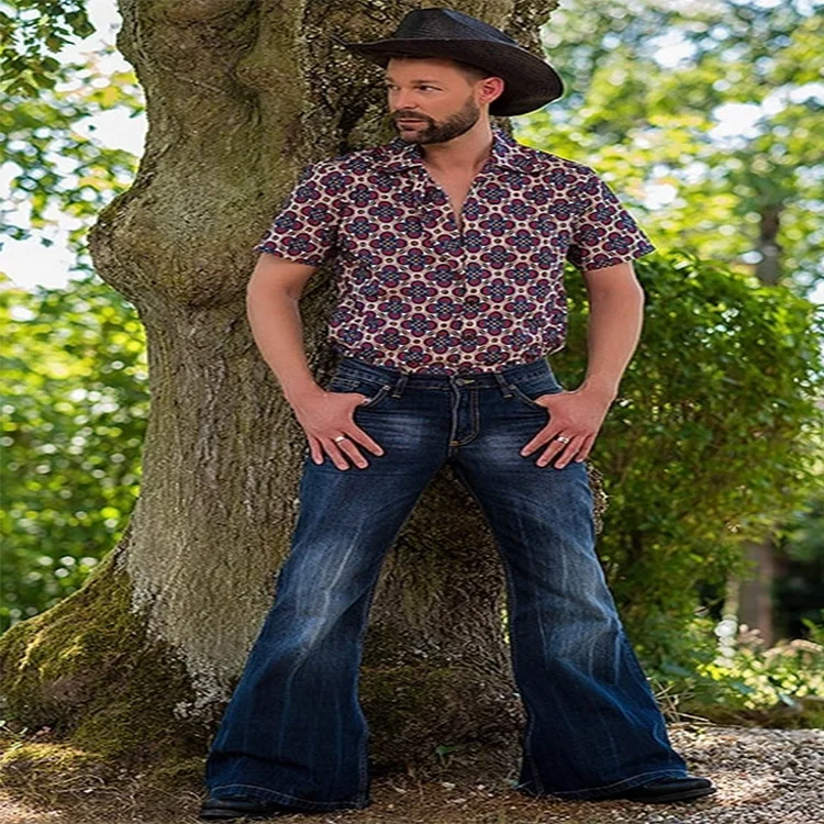 Trendy Men's Denim Bell Bot Punk Sle Retro Embroidered Elastic Personali Men's Pants Long Autumn Season Faion
Trendy Men's Denim Bell Bot Punk Sle Retro Embroidered Elastic Personali Men's Pants Long Autumn Season Faion