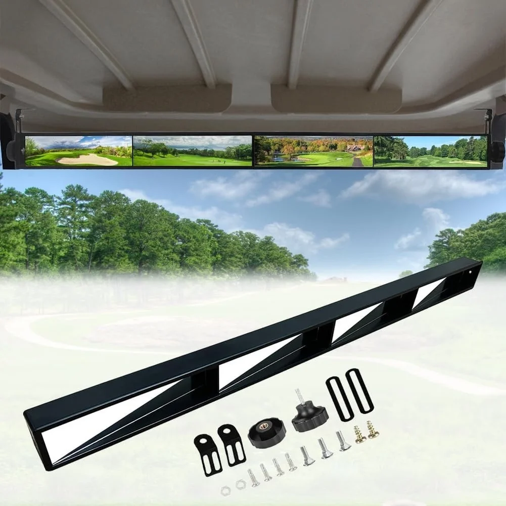 Rearview Mirror for For GOLF Cart Four Sided Design with Beveled Edges Compact 880mm Black PP Material for Wide Visibility
Rearview Mirror for For GOLF Cart Four Sided Design with Beveled Edges Compact 880mm Black PP Material for Wide Visibility