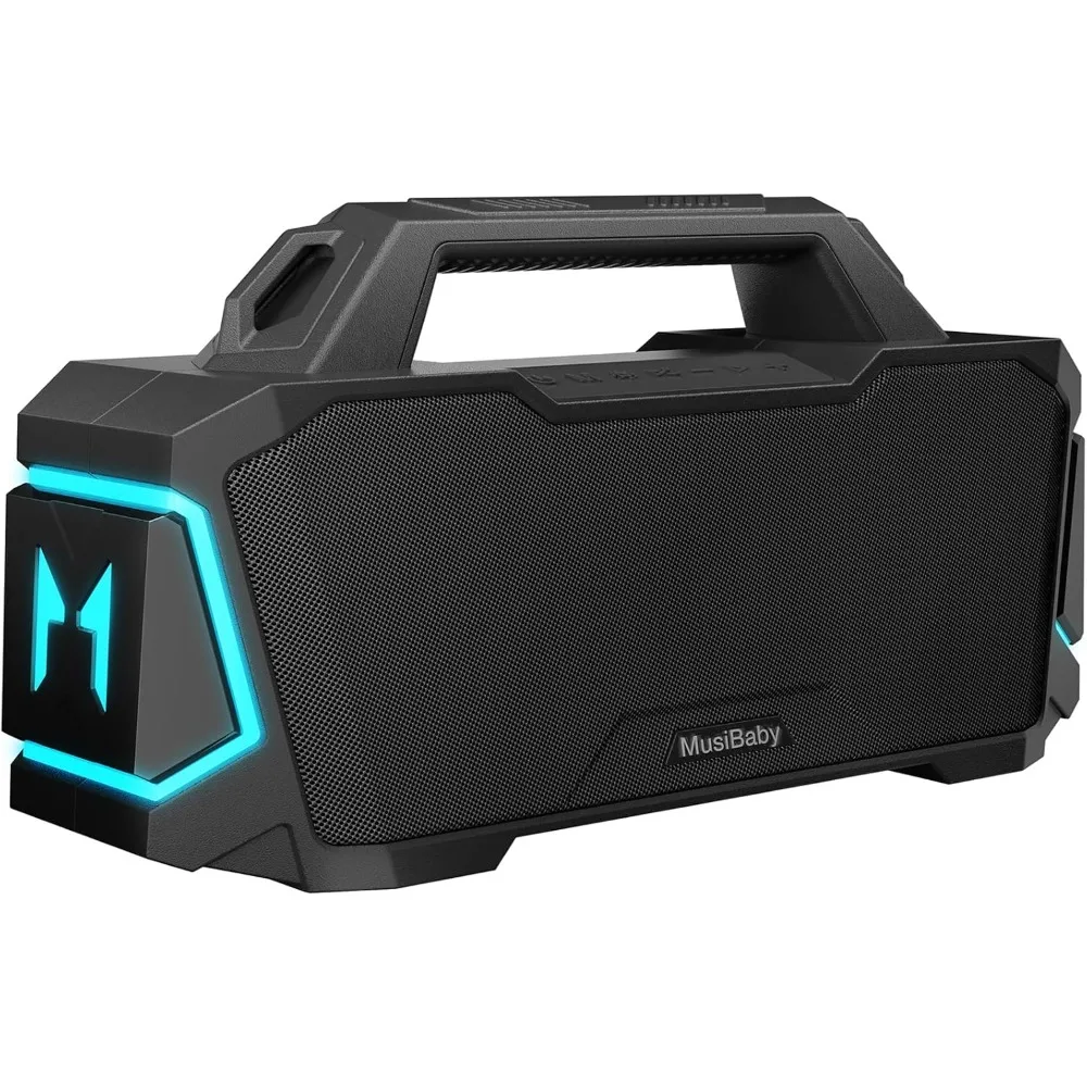 Bluetooth Speaker,MusiBaby M1 Wireless Speakers with Subwoofer,IPX6 Waterproof,20H Playtime,RGB Lights,Deep Bass,Portable,Large,
Bluetooth Speaker,MusiBaby M1 Wireless Speakers with Subwoofer,IPX6 Waterproof,20H Playtime,RGB Lights,Deep Bass,Portable,Large,