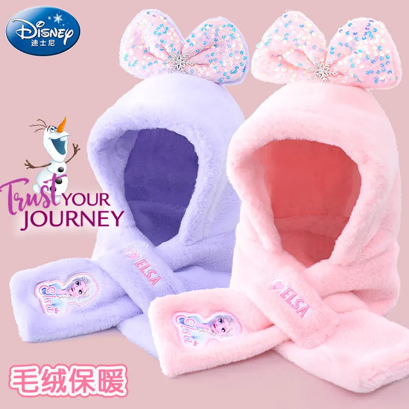Disney Hat Frozen Peaked Cap for Girls Elsa and Anna Cute Scarf Kids Accessories Add Velvet Ear Protection Cold Proof Windproof
Disney Hat Frozen Peaked Cap for Girls Elsa and Anna Cute Scarf Kids Accessories Add Velvet Ear Protection Cold Proof Windproof