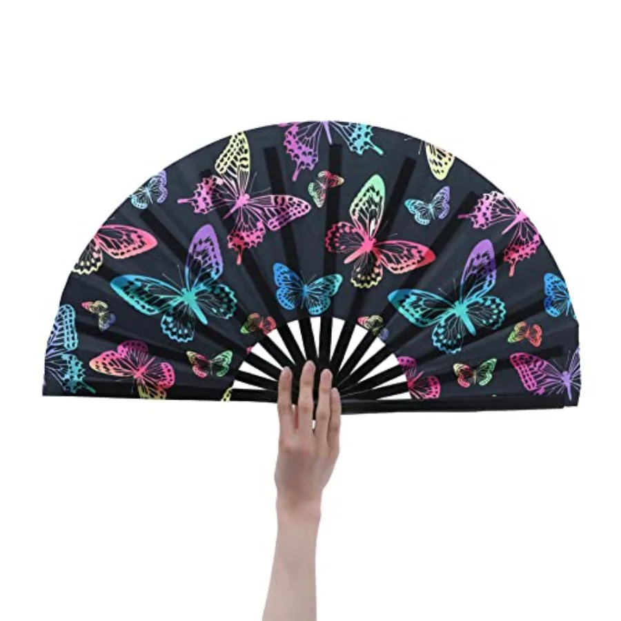 Women/Men Large UV Glow Rave Handheld Fan for Drag Queen Cosplay EDM Club Party Music Festival Dance Decoration Butterfly
Women/Men Large UV Glow Rave Handheld Fan for Drag Queen Cosplay EDM Club Party Music Festival Dance Decoration Butterfly