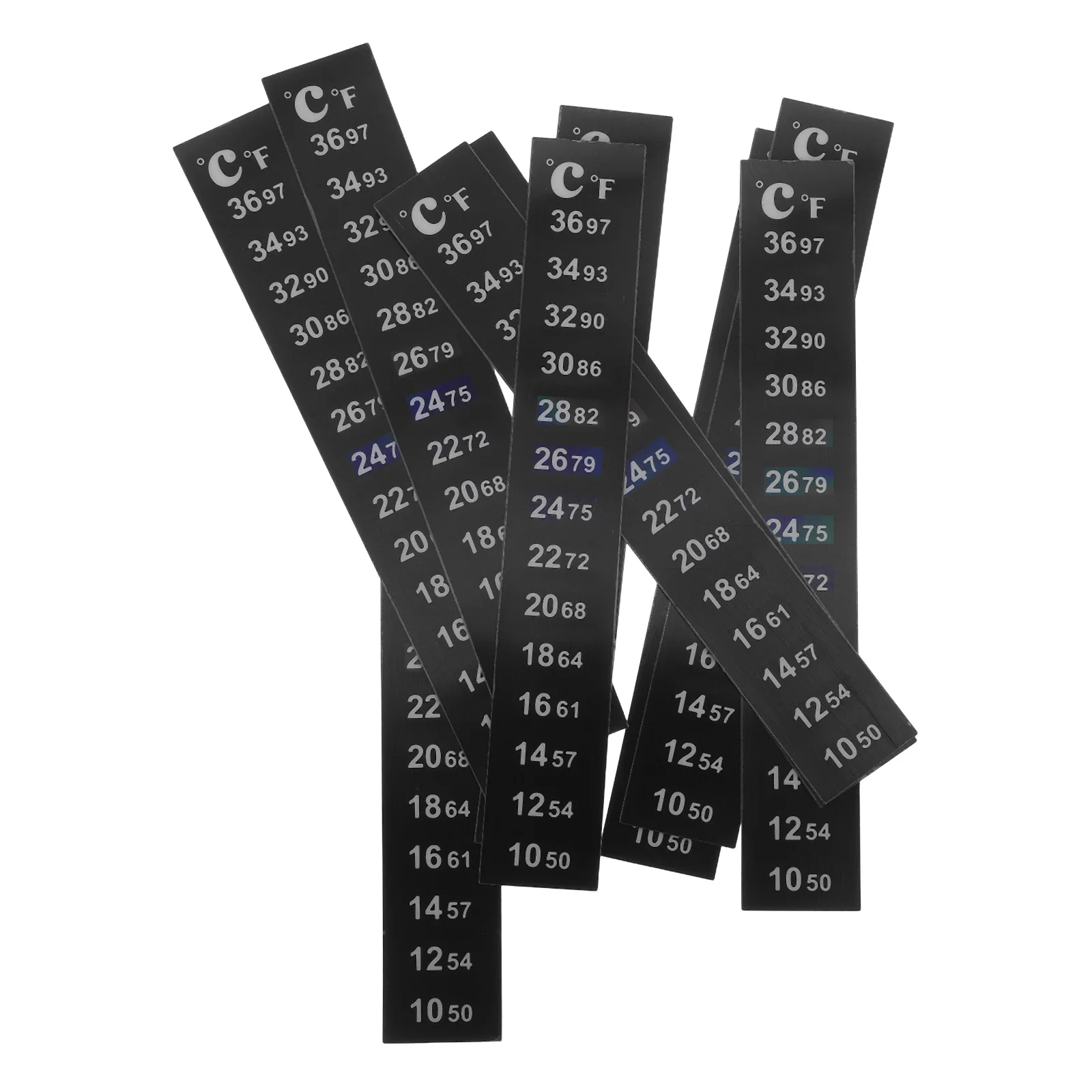 10pcs Indoor Lcd Temperature Strip 10-36℃ Color Changing Adhesive Thermometer For Aquarium Fish Tank Brewing Jar Bottle Stick On
10pcs Indoor Lcd Temperature Strip 10-36℃ Color Changing Adhesive Thermometer For Aquarium Fish Tank Brewing Jar Bottle Stick On