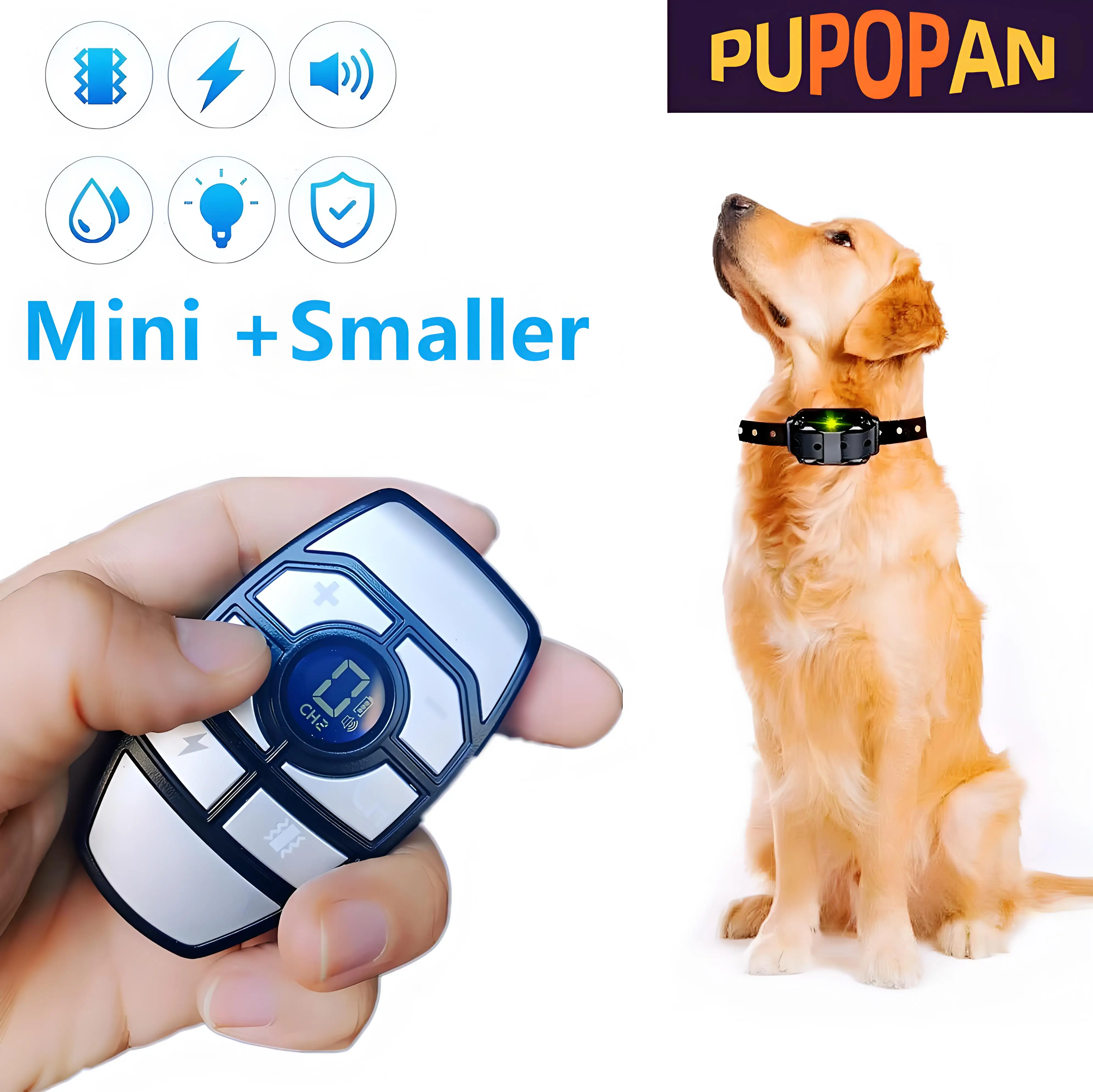 PuPoPan 800m LCD Dog Training Collar/Remote Control Pet Bark Stopper Dog Waterproof Electric Training Collars With Beep/Shock
PuPoPan 800m LCD Dog Training Collar/Remote Control Pet Bark Stopper Dog Waterproof Electric Training Collars With Beep/Shock