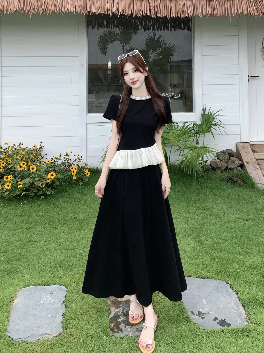 plus Size Summer Fashion Set Irregular Splicing Short Sleeve Top Mid-Length Half Skirt Korean Style Loose Fit High Waist A-Li...
plus Size Summer Fashion Set Irregular Splicing Short Sleeve Top Mid-Length Half Skirt Korean Style Loose Fit High Waist A-Li...