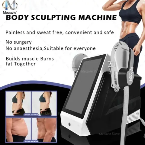 EMSNOVA ‌   Alta intensidad 6500W RF Body Shaper Estimulación muscular Reducción de grasa Equipo de adelgazamiento portátil Mujeres ‌   Belleza Salud
