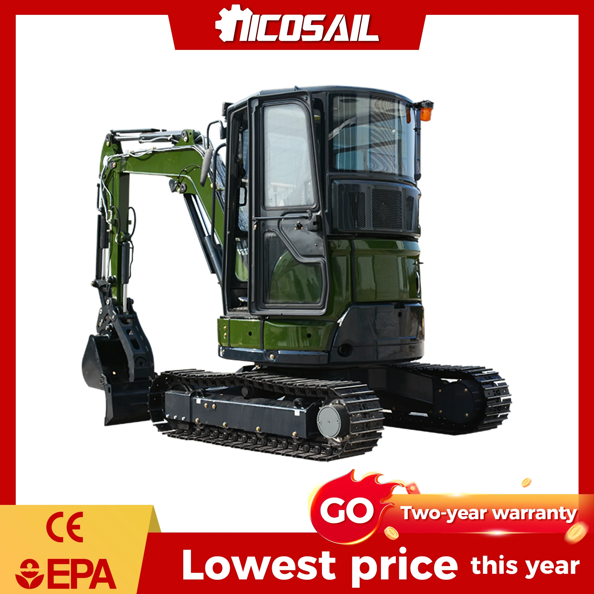 3 Ton Compact Excavator CE Hydraulic Mini Digger for Garden Landscaping
3 Ton Compact Excavator CE Hydraulic Mini Digger for Garden Landscaping