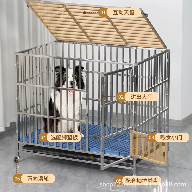 Pet Hospital Stainless Steel Dog Cage Medium and Small Dog Pet Cage Assembly Removable Dog Room with Toilet
Pet Hospital Stainless Steel Dog Cage Medium and Small Dog Pet Cage Assembly Removable Dog Room with Toilet