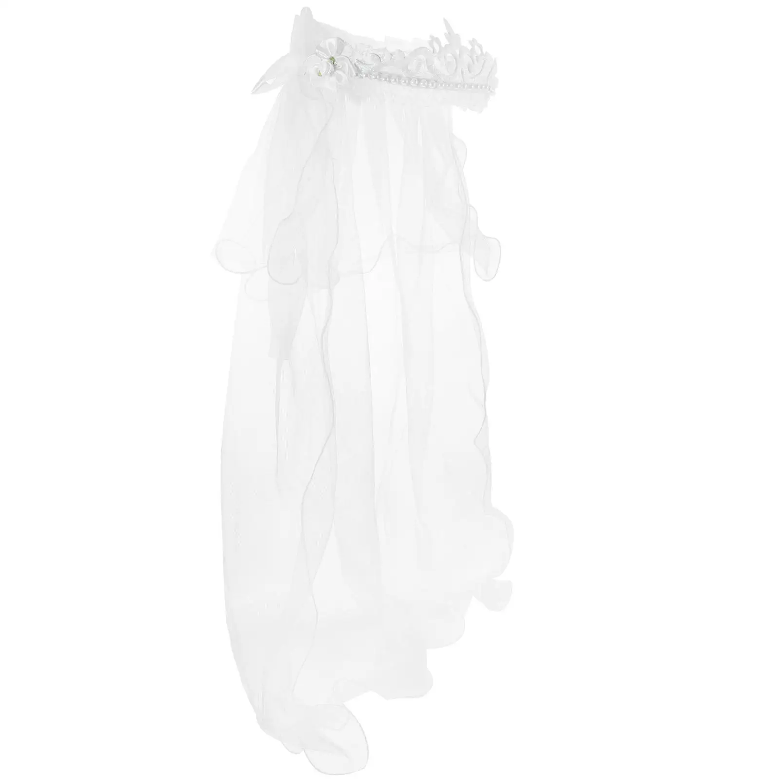 Fancy Dress Veil Wedding Headdress Girl Evening Party White Floral Hair Wreath Prom
Fancy Dress Veil Wedding Headdress Girl Evening Party White Floral Hair Wreath Prom
