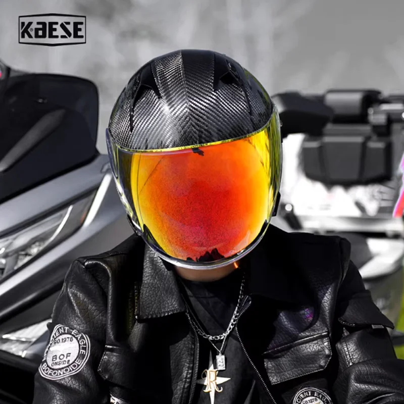 Современный винтажный открытый шлем из углеродного волокна 3/4, со встроенным солнцезащитным козырьком и оптическим щитком для лица с защитой от царапин, унисекс
Современный винтажный открытый шлем из углеродного волокна 3/4, со встроенным солнцезащитным козырьком и оптическим щитком для лица с защитой от царапин, унисекс