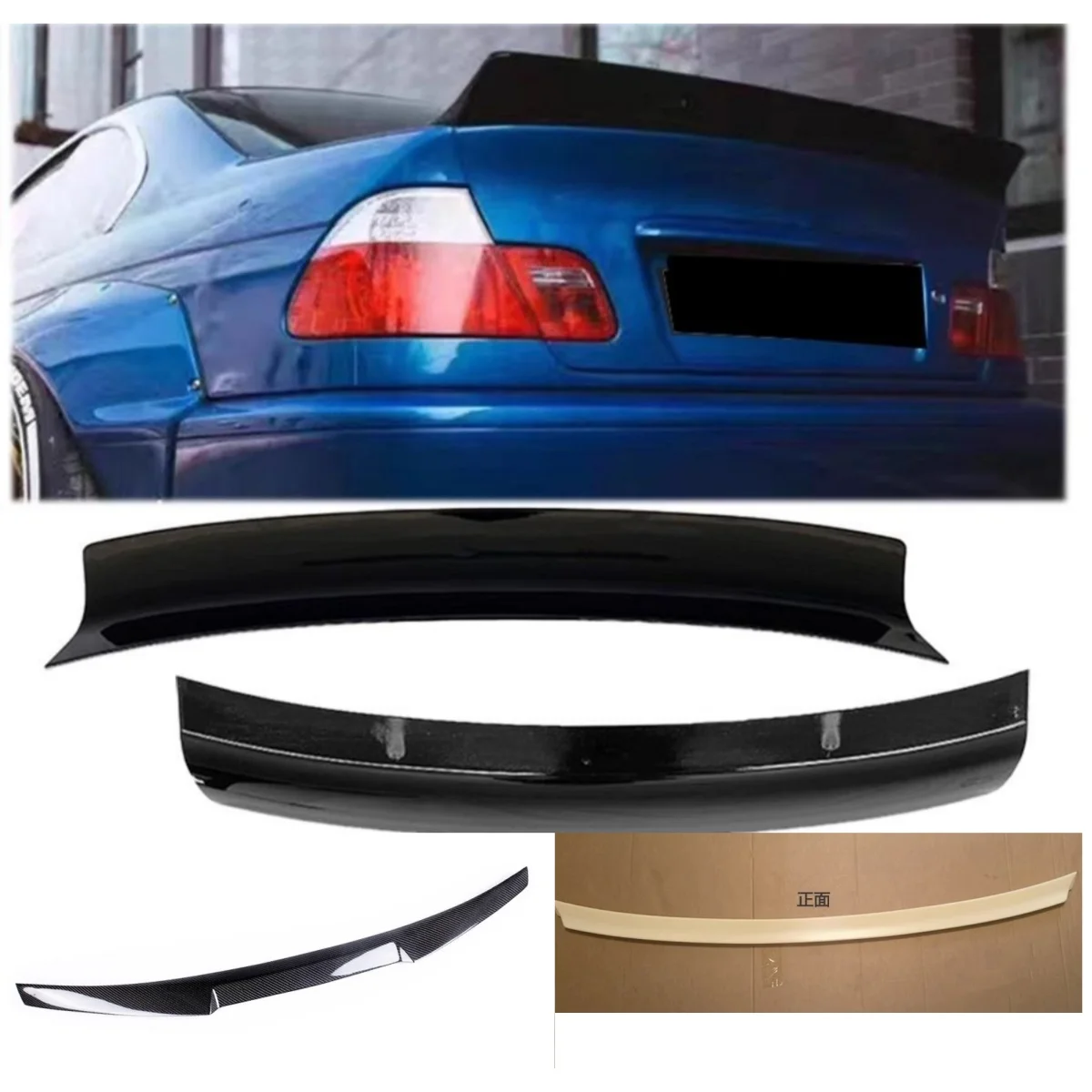 Rear Spoiler Roof wing for BMW 3 Series E46 318i 320i 328i 325i 03-06 modified coupe sedan Tail Wing Car Accessories
Rear Spoiler Roof wing for BMW 3 Series E46 318i 320i 328i 325i 03-06 modified coupe sedan Tail Wing Car Accessories