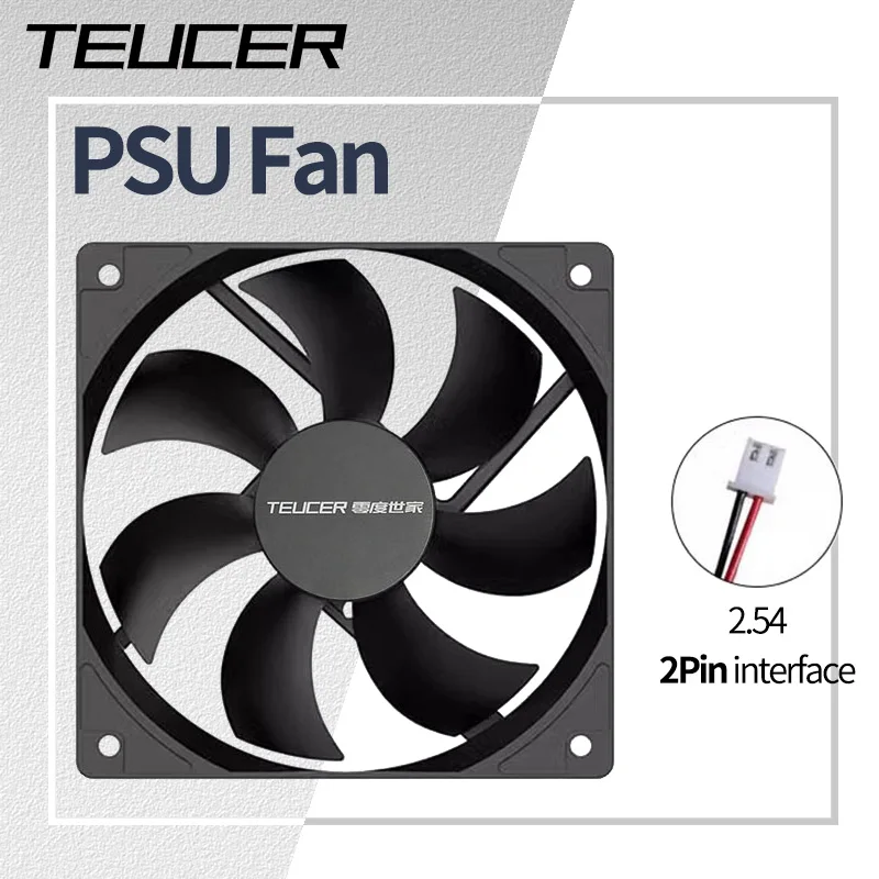 Teucer 12cm/14cm PSU 12V Cooler Fan 2.54-2Pin Interface Silent PC Chassis Power Supply Cooling Ventilator
Teucer 12cm/14cm PSU 12V Cooler Fan 2.54-2Pin Interface Silent PC Chassis Power Supply Cooling Ventilator