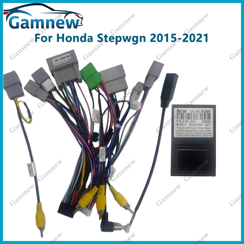 Car 16PIN Android Wire Harness Adapter Canbus Box Decoder For Honda Stepwgn 2015-2021 Support 360 Camera
Car 16PIN Android Wire Harness Adapter Canbus Box Decoder For Honda Stepwgn 2015-2021 Support 360 Camera