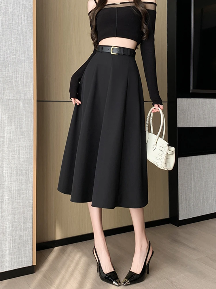 Faionable High Waist A-Line Midi Skirt Women's Spring 2026 New Sle Casual Versatile Large Hemline Slimming Suit
Faionable High Waist A-Line Midi Skirt Women's Spring 2026 New Sle Casual Versatile Large Hemline Slimming Suit