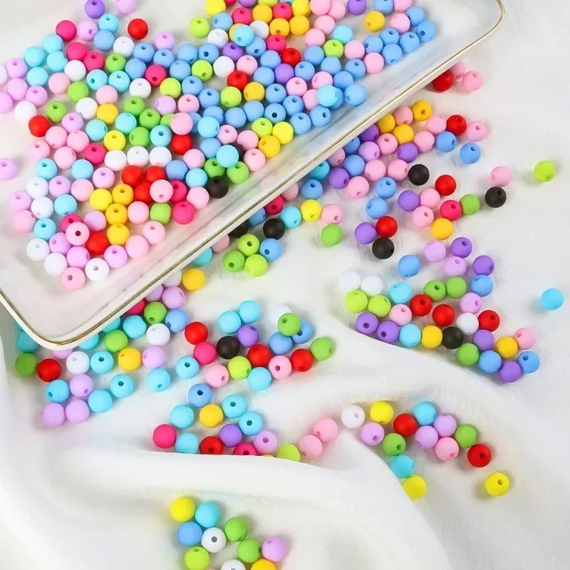 6mm100pcs/8mm50pcs Round Acrylic Matte Beads Loose Spacer Beads for Jewelry Making DIY Handmade Clothing Accessory
6mm100pcs/8mm50pcs Round Acrylic Matte Beads Loose Spacer Beads for Jewelry Making DIY Handmade Clothing Accessory