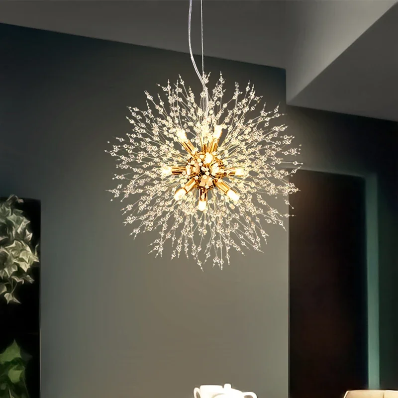 Restaurant chandelier crystal cream style simple modern light luxury Nordic dandelion chandelier 
Restaurant chandelier crystal cream style simple modern light luxury Nordic dandelion chandelier