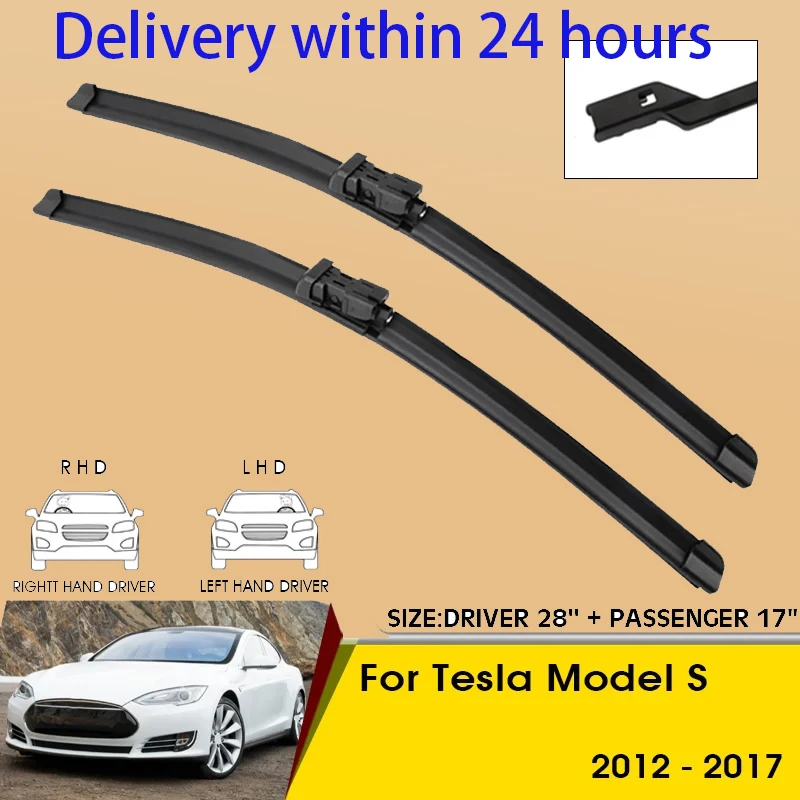 Car Wiper Blade For Tesla Model S 2012-2017 Windshield Windscreen Front Window Blades 28"+17" Car Accessories
Car Wiper Blade For Tesla Model S 2012-2017 Windshield Windscreen Front Window Blades 28"+17" Car Accessories