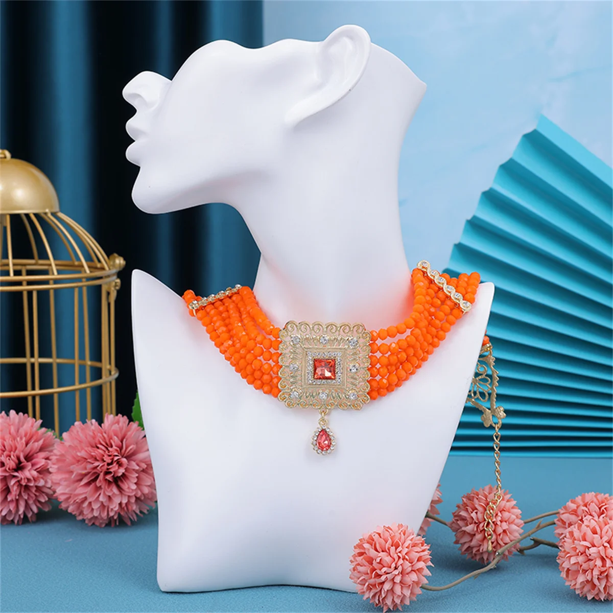 Handmade Beaded Necklace - Euro-American Fashion Style Extendable & Adjustable Chain
Handmade Beaded Necklace - Euro-American Fashion Style Extendable & Adjustable Chain