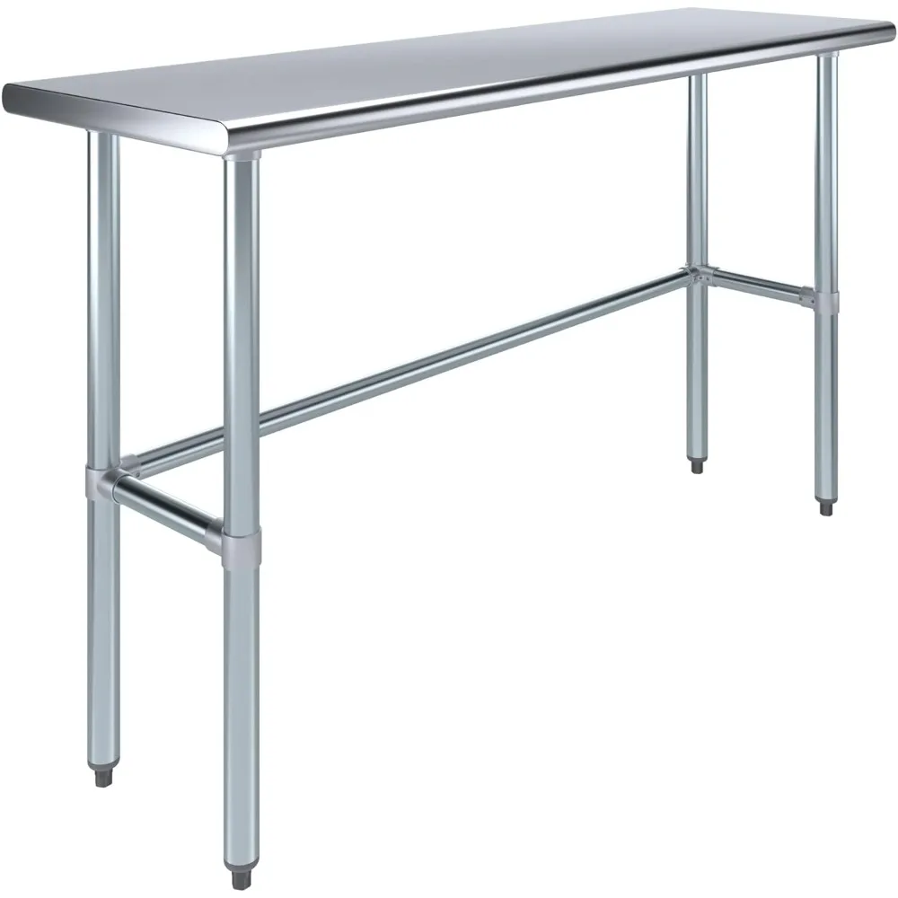AmGood Stainless Steel Work Table Open Base | NSF Kitchen Island Food Prep | Laundry Garage Utility Bench (60" Long X 18" Deep)
AmGood Stainless Steel Work Table Open Base | NSF Kitchen Island Food Prep | Laundry Garage Utility Bench (60" Long X 18" Deep)