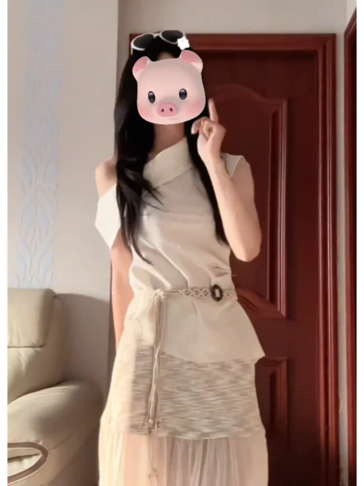 Chic oulder Bared Women's Suit Set Ele High Waist Skirt Long Sve round Ne Casual Workwear Summer Faion
Chic oulder Bared Women's Suit Set Ele High Waist Skirt Long Sve round Ne Casual Workwear Summer Faion