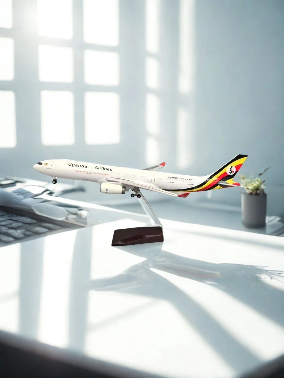Airplane Model 47cm A330 Uganda Airlines Plane Model Collectible Miniatures Toy Resin Material Simulation Scale Aircraft Model
Airplane Model 47cm A330 Uganda Airlines Plane Model Collectible Miniatures Toy Resin Material Simulation Scale Aircraft Model