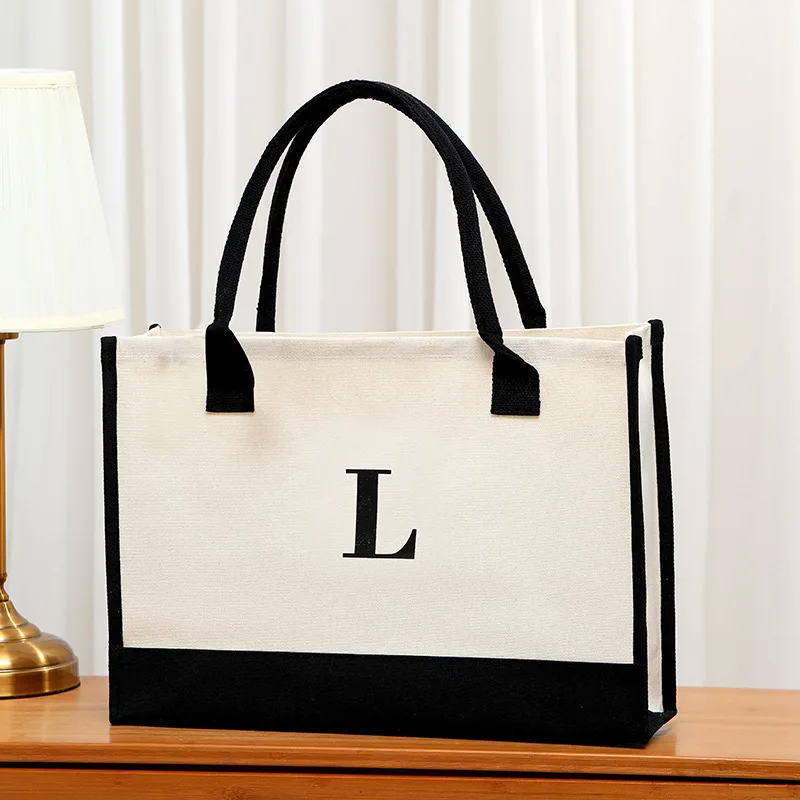 Large capacity pure alphabet travel tote bag; reusable holiday gift; DIY gift bag.
Large capacity pure alphabet travel tote bag; reusable holiday gift; DIY gift bag.