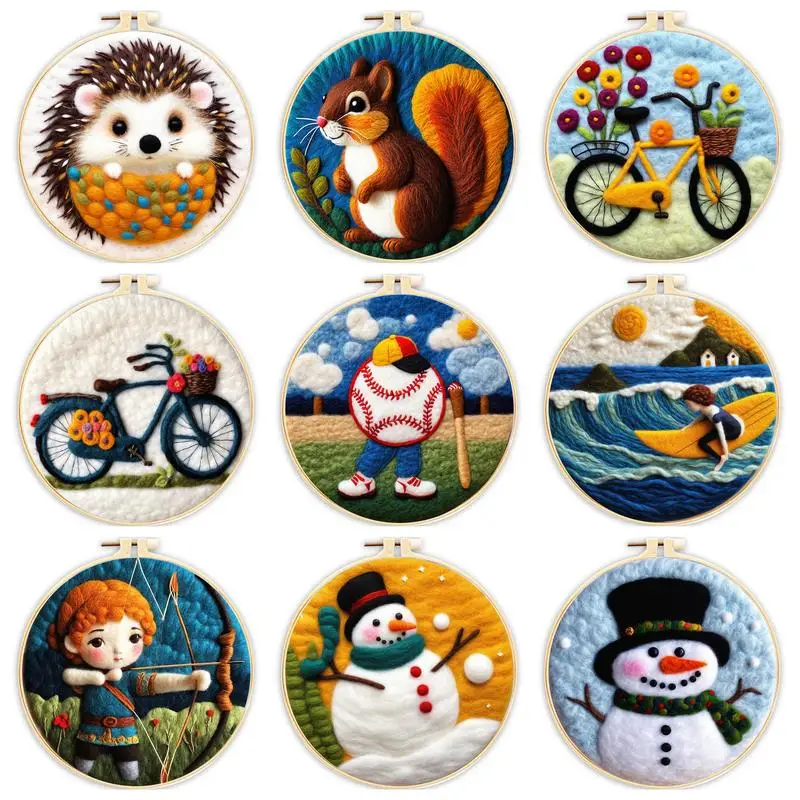 Wool Felting Starter Kit Diy Crafts For Adults Squirrel Animals Needle Felting Kit Inlcude Felt Needle Frame Hoop Foam Pad Craft
Wool Felting Starter Kit Diy Crafts For Adults Squirrel Animals Needle Felting Kit Inlcude Felt Needle Frame Hoop Foam Pad Craft