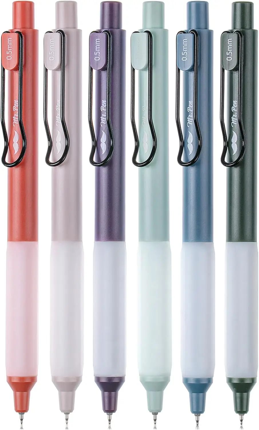 Retractable Gel Pens, 6 Pack, Black Ink, Fine Point 0.5 mm, Fast Dry, Smooth Writing for Drawing, Writing, Planner
Retractable Gel Pens, 6 Pack, Black Ink, Fine Point 0.5 mm, Fast Dry, Smooth Writing for Drawing, Writing, Planner