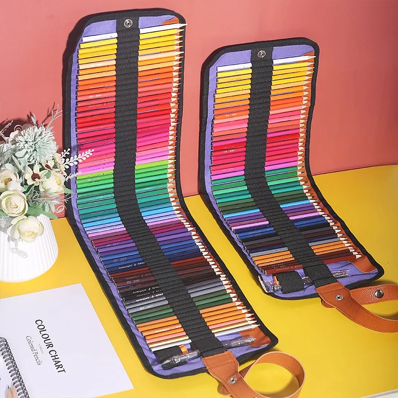 50/72 Color Roller Shutter Color Pencil Curtain Set with Color Pen Canvas Storage Bag Pen Bag Graffiti Hand Painting Special
50/72 Color Roller Shutter Color Pencil Curtain Set with Color Pen Canvas Storage Bag Pen Bag Graffiti Hand Painting Special