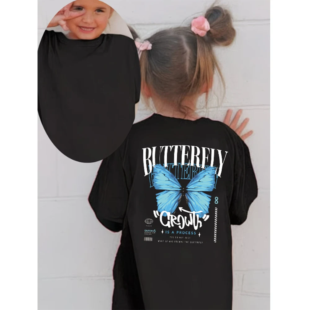 Children's Clothing Summer Casual Comfortable Elegant Letter Butterfly Print Picture Round Neck Short Sleeved T-Shirt Top
Children's Clothing Summer Casual Comfortable Elegant Letter Butterfly Print Picture Round Neck Short Sleeved T-Shirt Top