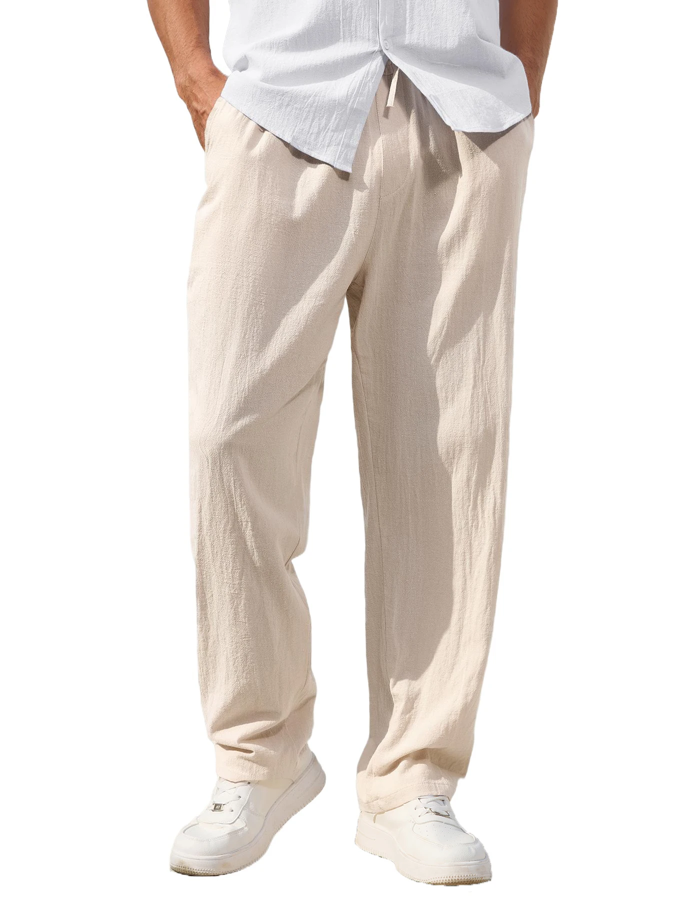 Men's Casual Cotton Linen Pants Loose Straight Breathable Summer Trousers Comfortable Linen Clothing
Men's Casual Cotton Linen Pants Loose Straight Breathable Summer Trousers Comfortable Linen Clothing