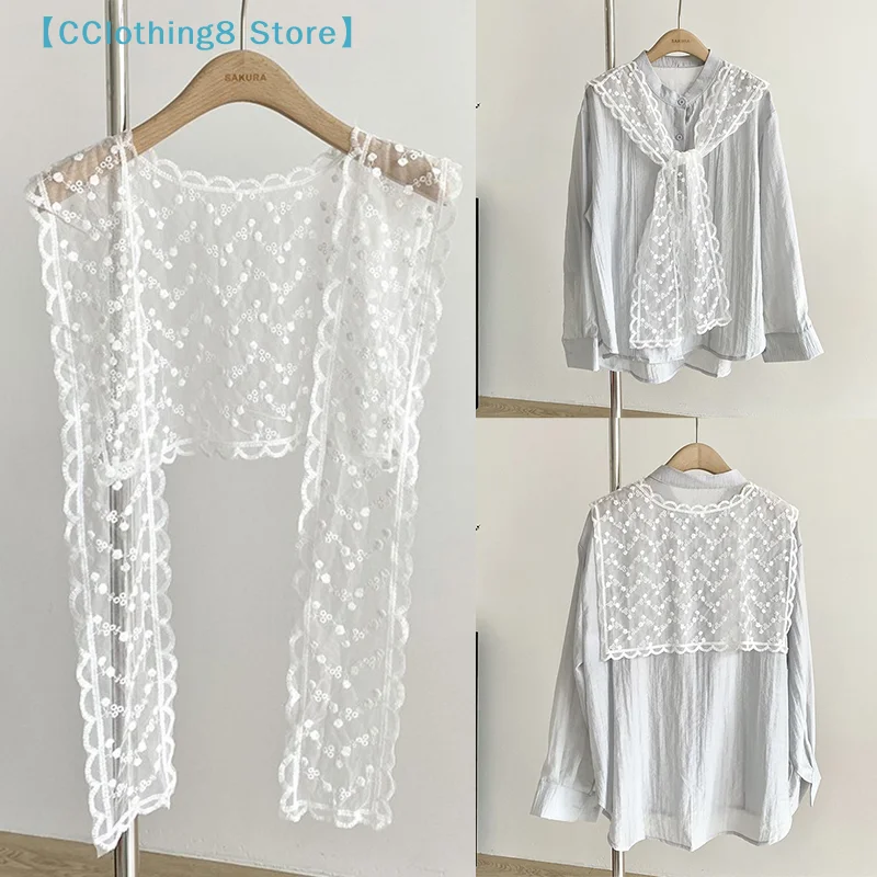 Lace Crochet Hollow Fake Collar Women Small Shawl Decorative Fake Collar Women Clothes Accessories Detachable Collar【AliS8】
Lace Crochet Hollow Fake Collar Women Small Shawl Decorative Fake Collar Women Clothes Accessories Detachable Collar【AliS8】