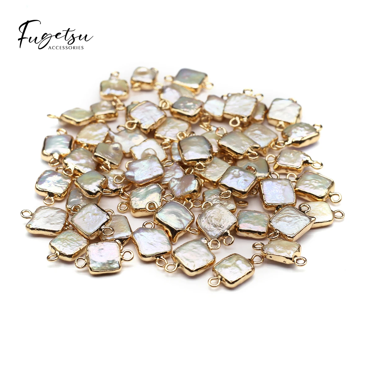 2pcs/set Baroque Natural Freshwater Pearl Square Connector Charms for DIY Women Men Bracelets Jewelry Making Accessories
2pcs/set Baroque Natural Freshwater Pearl Square Connector Charms for DIY Women Men Bracelets Jewelry Making Accessories