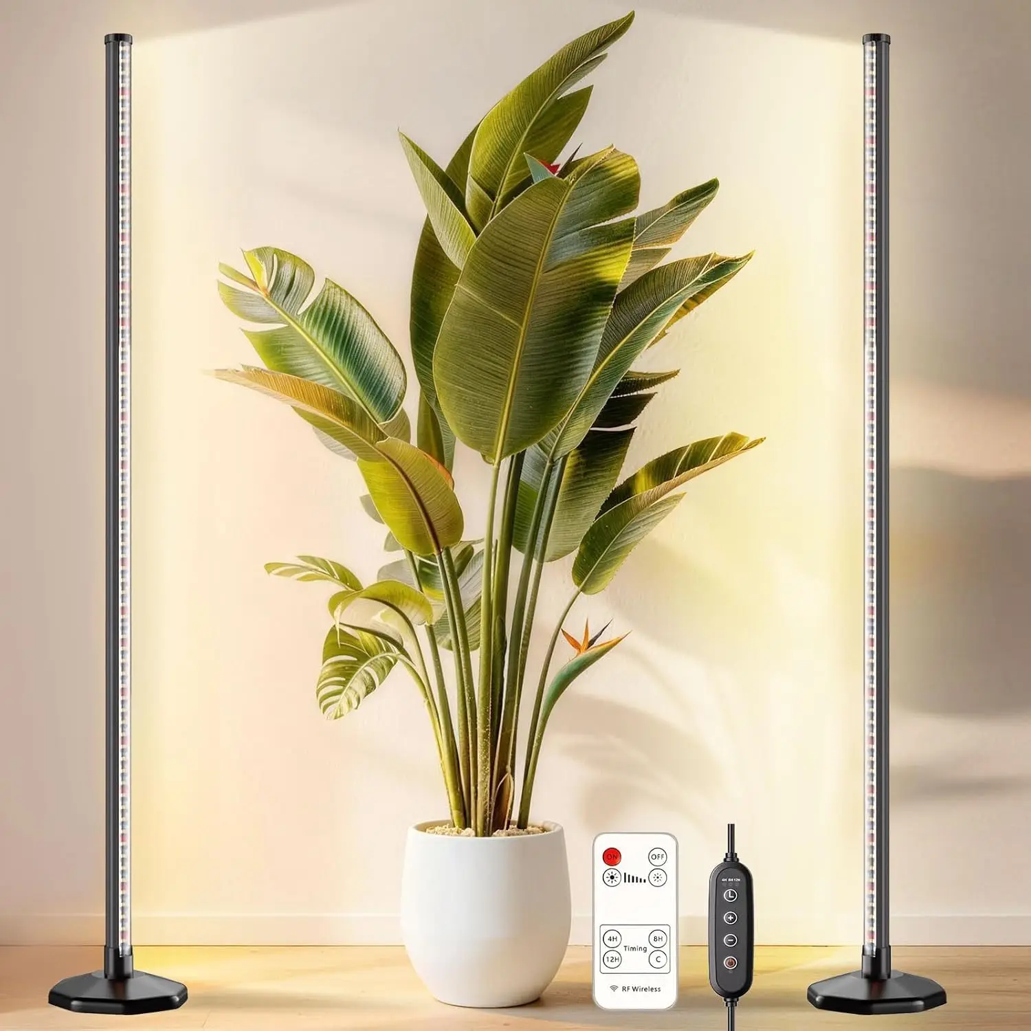 Full Spectrum LED Grow Light 48W, 65in Tall, 10-Level Dimmable with Timer for Indoor Plants
Full Spectrum LED Grow Light 48W, 65in Tall, 10-Level Dimmable with Timer for Indoor Plants