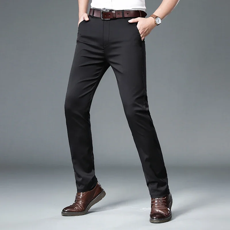Billy 2025 New Business Casual Semi-elastic Mulberry Silk Spring Summer Casual Pants Straight Loose High Quality Work Clothes
Billy 2025 New Business Casual Semi-elastic Mulberry Silk Spring Summer Casual Pants Straight Loose High Quality Work Clothes