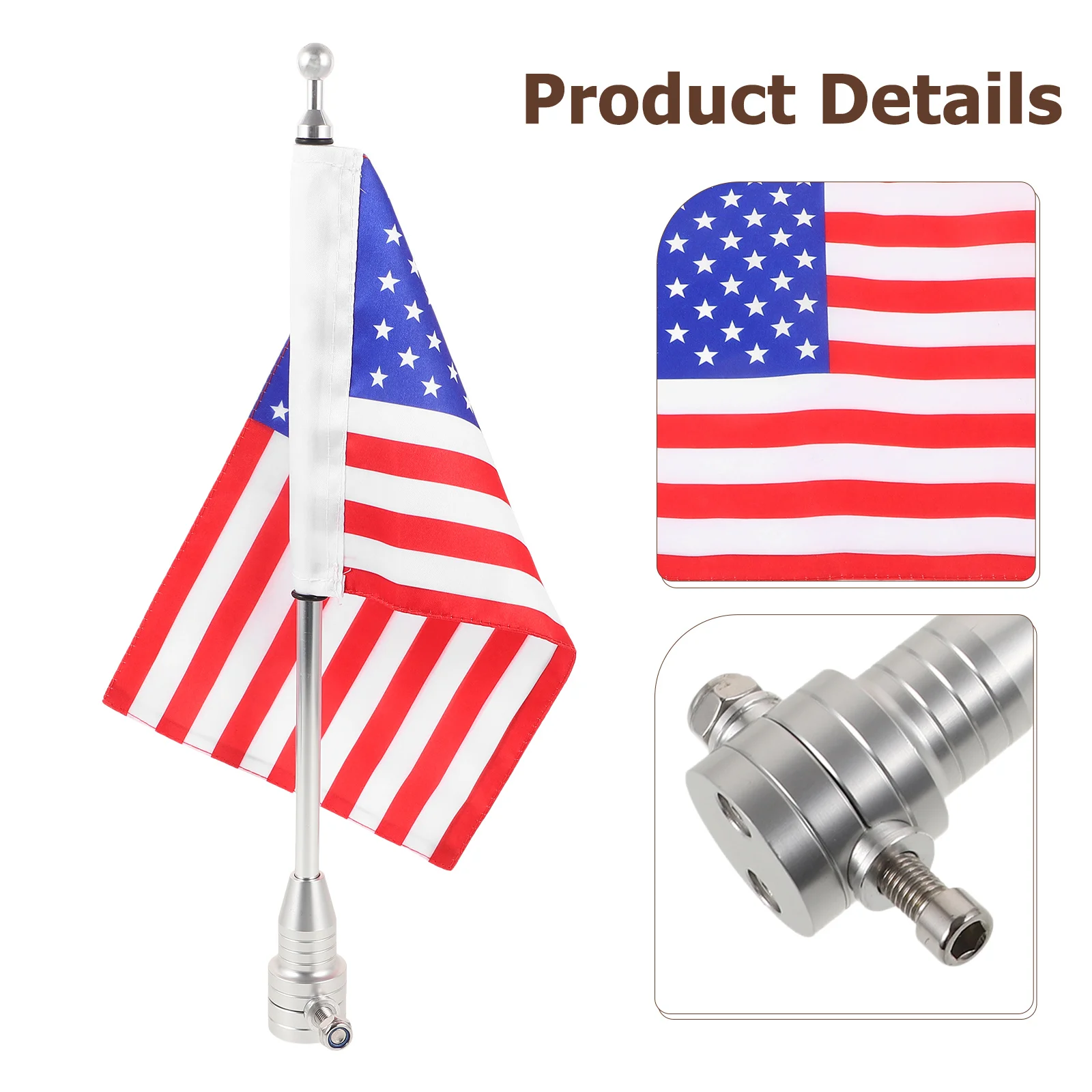 Motorcycle Flagpole Easy Install Handlebar Flagpole Bicycle Accessories Motorcycle Decoration Flag Pole Flag Pole for Bike 
Motorcycle Flagpole Easy Install Handlebar Flagpole Bicycle Accessories Motorcycle Decoration Flag Pole Flag Pole for Bike