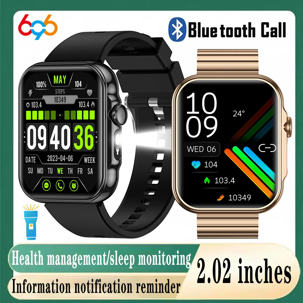2,02-дюймовый HD-экран Smartwath для мужчин и женщин, светодиодный фонарик для спорта на открытом воздухе, Bluetooth-вызов, умные часы, пульсометр, сон, музыка, водонепроницаемые
2,02-дюймовый HD-экран Smartwath для мужчин и женщин, светодиодный фонарик для спорта на открытом воздухе, Bluetooth-вызов, умные часы, пульсометр, сон, музыка, водонепроницаемые