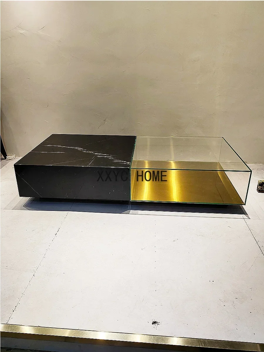 Черно-белый мраморный журнальный столик с корнем, современный простой маленький квартирный вилла, прямоугольный чайный столик из закаленного стекла
Черно-белый мраморный журнальный столик с корнем, современный простой маленький квартирный вилла, прямоугольный чайный столик из закаленного стекла