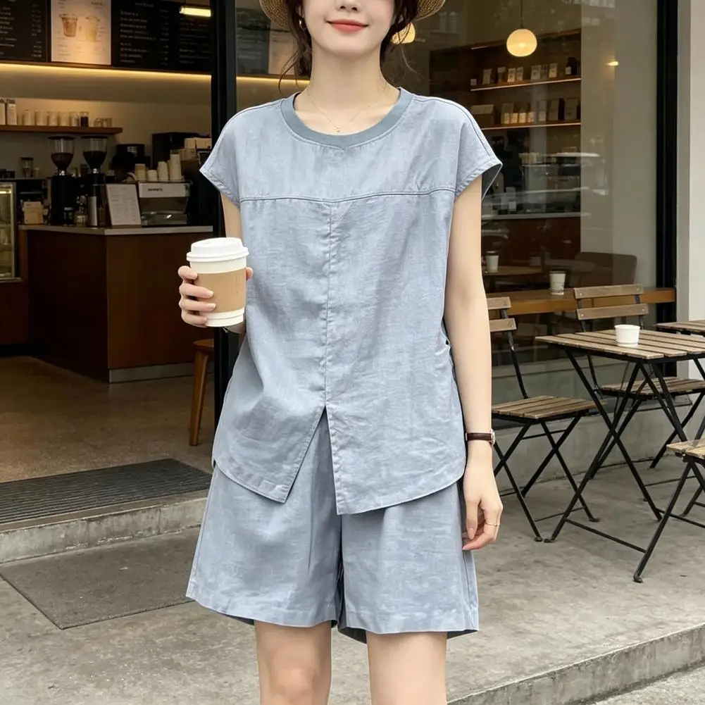 Summer 2 Piece Sets Women Two Piece Outfit Short Sleeve Crew Neck Top And Shorts Matching Set Casual Loose Lounge Outfits
Summer 2 Piece Sets Women Two Piece Outfit Short Sleeve Crew Neck Top And Shorts Matching Set Casual Loose Lounge Outfits
